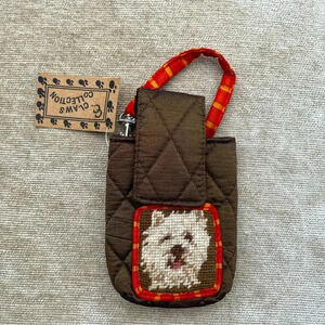 Clip On Pouch • Vintage • Handcrafted Needlepoint • New with Tags